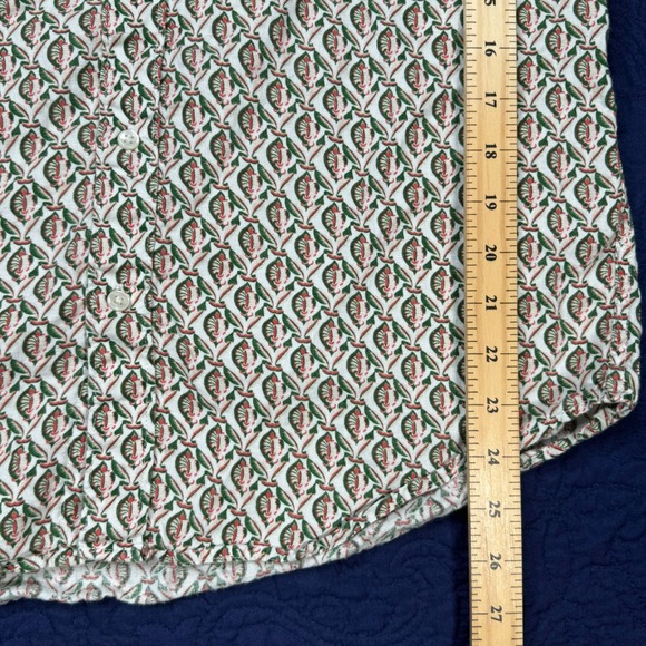 J. Crew Men's‎ Classic Fit Linen Short Sleeve Button Up Shirt Size M AOP - Picture 5 of 6